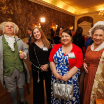 Stephanie and Laura with John and Abigail Adams